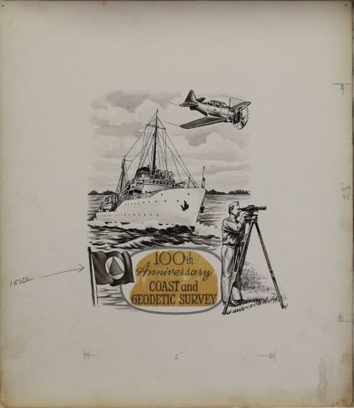 US Artmaster Scott 1088 1957 Coast and Geodetic Survey, Ships - Artwork