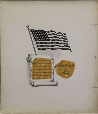 US Artmaster Scott 1094 1957 Flag , "Old Glory" - Artwork