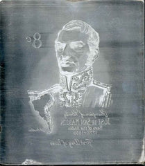 US Artmaster Scott 1126 Jose de San Martin 8c - Plate