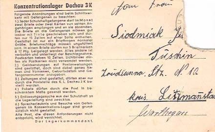 Dachau Folded Letter 098