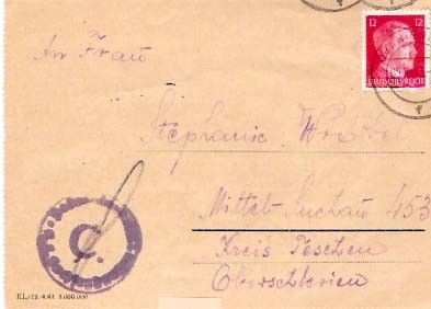 Sachsenhausen Lettercard 114