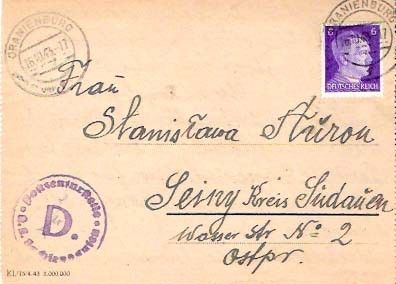 Sachsenhausen Lettercard 131