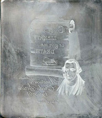 US Artmaster Scott 1144 1960 - 60 Patrick Henry Quote - Plate