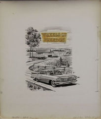 US Artmaster Scott 1162 1960 Wheels of Freedom - Artwork