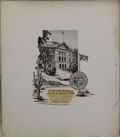 US Artmaster Scott 1192 1962 Arizona Statehood - Artwork