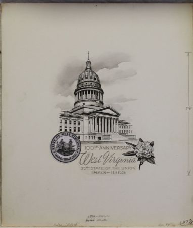 US Artmaster Scott 1232 1963 West Virginia Statehood - Artwork
