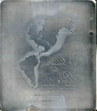 US Artmaster Scott 1234 1963 Alliance for Progress - Plate