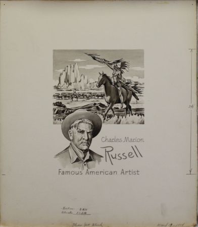US Artmaster Scott 1243 1964 Charles M. Russell - Artwork