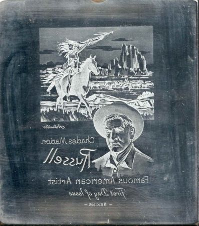 US Artmaster Scott 1243 1964 Charles M. Russell - Plate