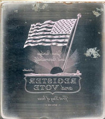 US Artmaster Scott 1249 1964 Register to Vote - Plate