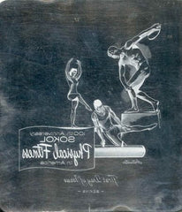 US Artmaster Scott 1262 1965 SOKOLS, Discus Thrower - Plate