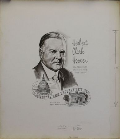 US Artmaster Scott 1269 1965 Herbert Hoover - Artwork