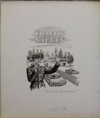 US Artmaster Scott 1272 1965 Traffic Safety - Artwork