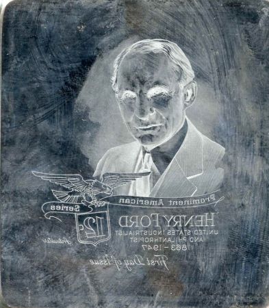 US Artmaster Scott 1286a 1965 - 78 Henry Ford, 1909 Model T - plate