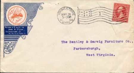 US 1900 Busy Bee advertising cover