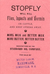 US 1900 "stopfly" advertising leaflet