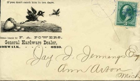 US 1900 Insect illustration on Cover