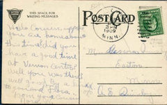 US 1909 Valentine PC with Butterfly