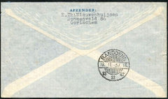 Netherlands 1937 Cover with Butterfly in Flight cachet