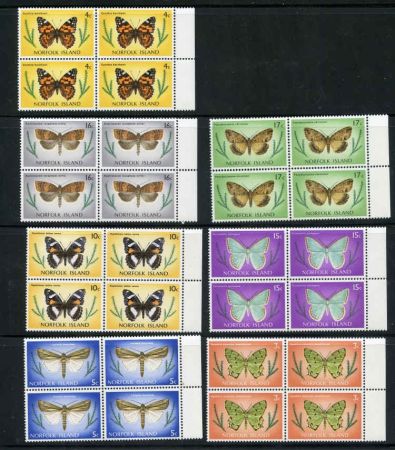 Norfolk Island 1976-77 201 - 217 NH Block of 4