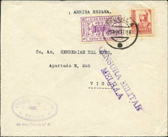 Spain 1937 Spanish Civil war cover, bees