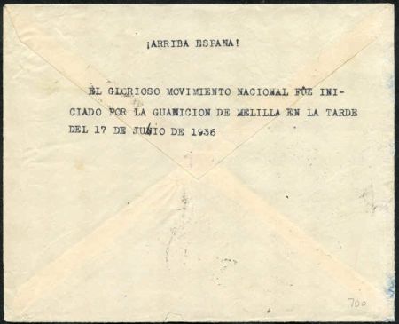 Spain 1937 Spanish Civil war cover, bees