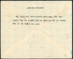 Spain 1937 Spanish Civil war cover, bees