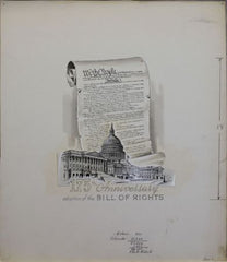 US Artmaster Scott 1312 1966 Bill of Rights - Artwork