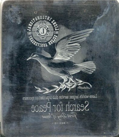 US Artmaster Scott 1326 1967 Search for Peace - Plate