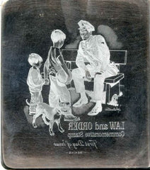 US Artmaster Scott 1343 1968 Law and Order - Plate