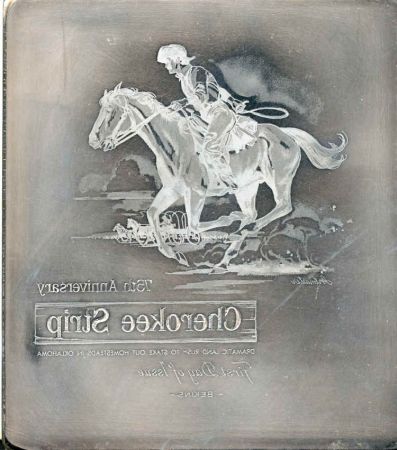 US Artmaster Scott 1360 1968 Cherokee Strip - Plate