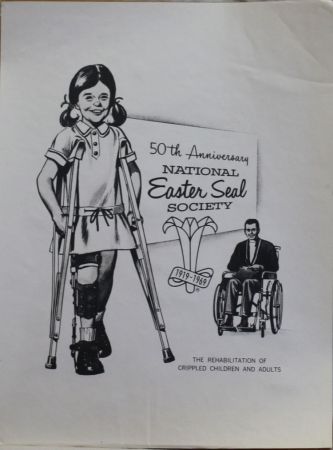 US Artmaster Scott 1385 1969 Hope for Crippled - Artwork