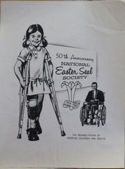 US Artmaster Scott 1385 1969 Hope for Crippled - Artwork