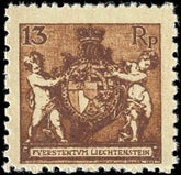 Liechtenstein 60b NH Perf 12 1/2 x 9 1.2 with Cert