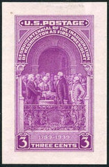 US 854P-2 Washington Inauguration, small die proof