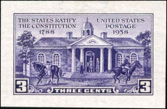 US 835p-2 NH VF Constitution, small die proof