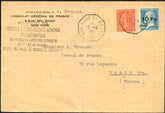 France 1928 Ile de France Flight Cover with C4