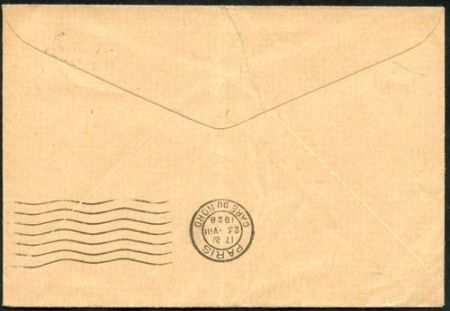 France 1928 Ile de France Flight Cover with C4