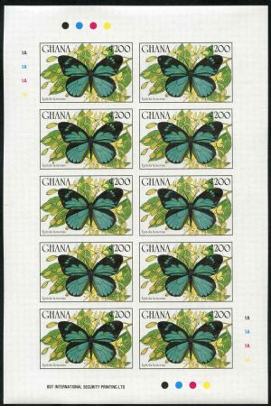 Ghana 1990 1175-82 M/S of 10, imperf