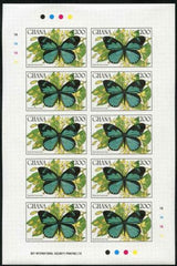 Ghana 1990 1175-82 M/S of 10, imperf