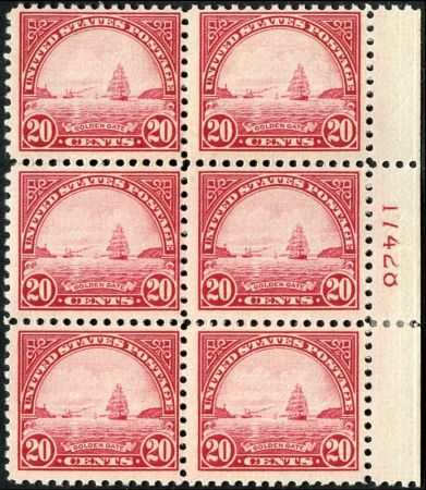US 567 LH F + Plate Block cv $300