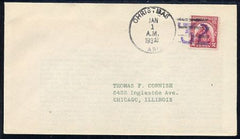 US Arizona, Christmas 657 Fancy Cancel Cover Christmas, AZ Purple 32