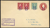 US Illinois, Braceville 554 Fancy Cancel Cover Purple "B"