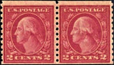 US 454 Washington / Franklin F - VF NH Pair cv $375