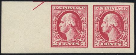 US 532 Washington / Franklin XF - Sup NH Left Margin Pair cv $160