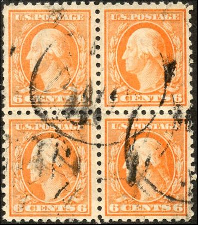 US 429 Washington / Franklin VF - XF Used Block