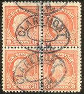 US 509 Washington / Franklin F - VF Used Block