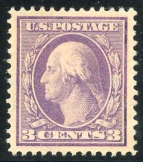 US 376 Washington / Franklin XF - Superb Hinged = Pale Shade