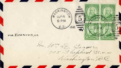 US 694 First Day Cover VF Block to Seaver