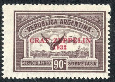 Argentina 1930 C37 F-VF LH 90c single
